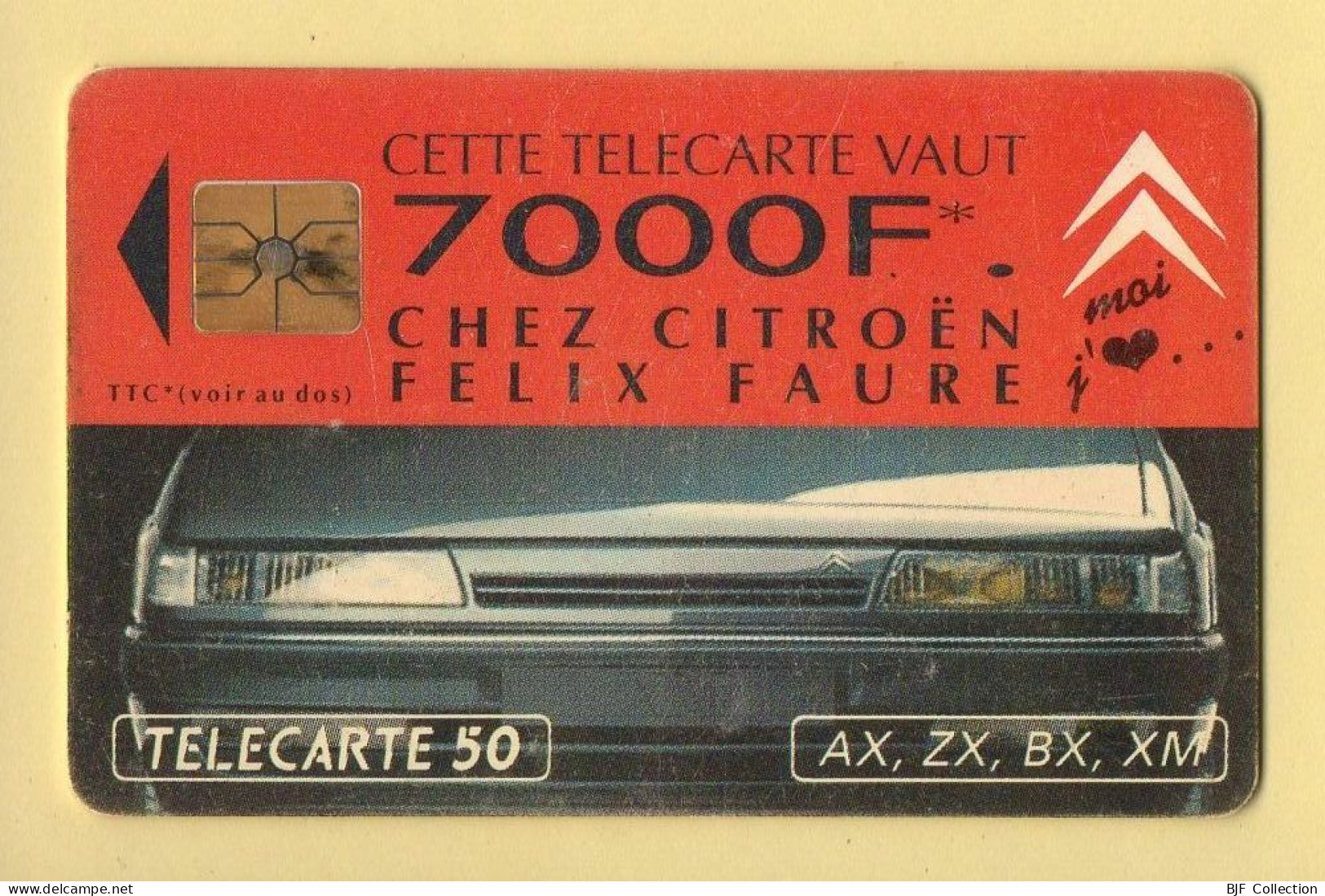 Télécarte 1993 : CITROEN PARIS N°3 / 50 Unités / Numéro B310P0105 / 01-93 (voir Puce Et Numéro Au Dos) - 1993
