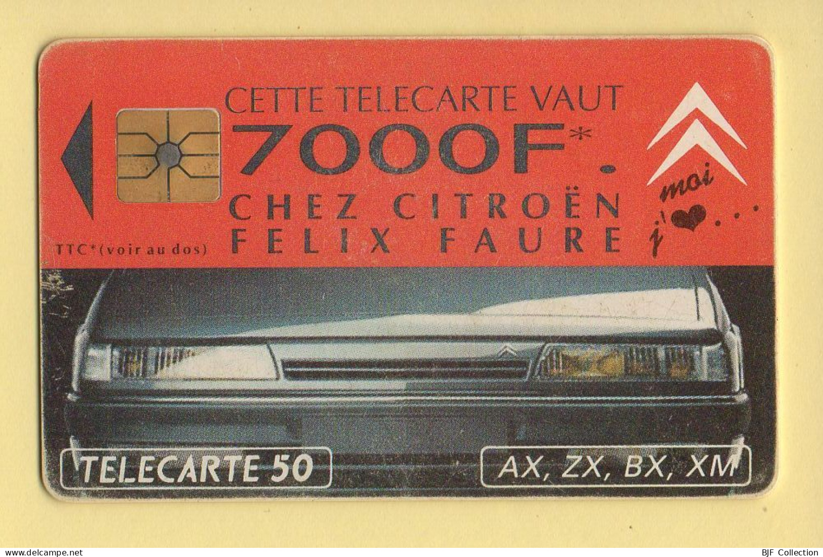 Télécarte 1993 : CITROEN PARIS N°3 / 50 Unités / Numéro B310P0149 / 01-93 (voir Puce Et Numéro Au Dos) - 1993