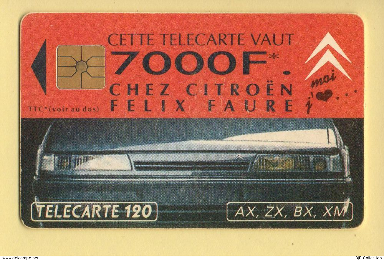 Télécarte 1993 : CITROEN PARIS N°3 / 50 Unités / Numéro B311A0037 / 01-93 (voir Puce Et Numéro Au Dos) - 1993