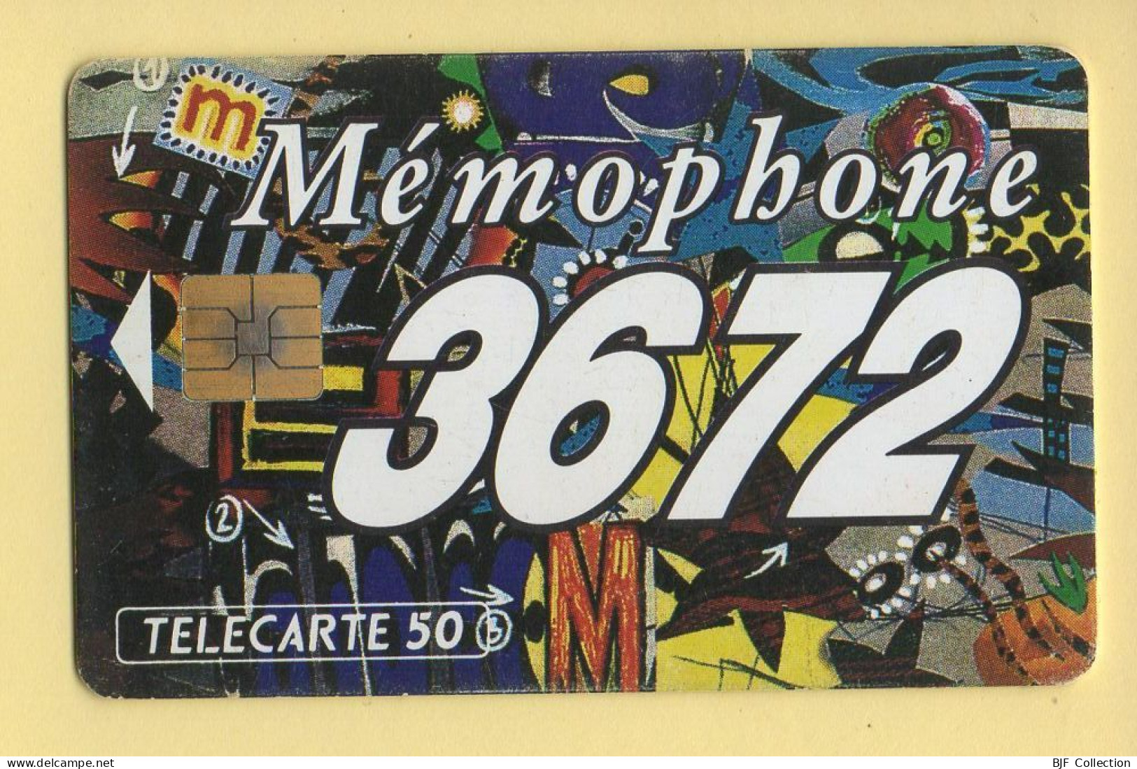 Télécarte 1993 : MEMOPHONE 3672 PATCHWORK / 50 Unités / Numéro A 34017672 / 05-93 (voir Puce Et Numéro Au Dos) - 1993