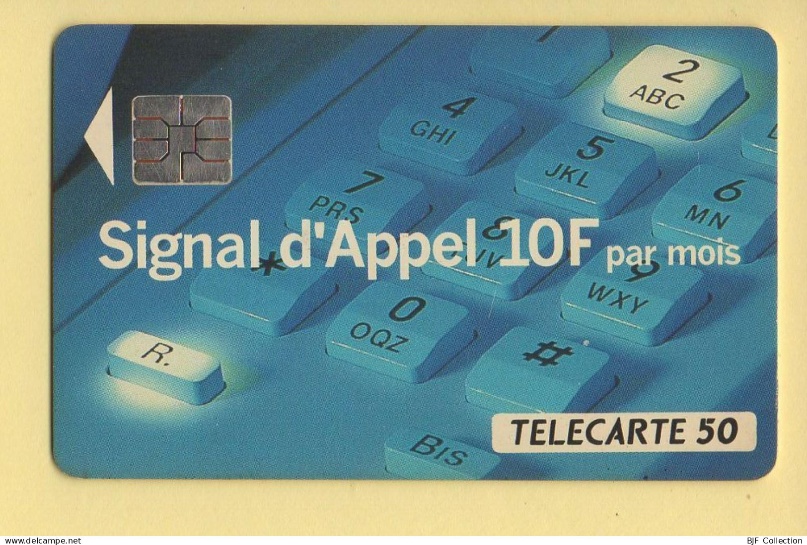 Télécarte 1993 : SIGNAL D'APPEL 10F Par Mois / 50 Unités / Numéro A 3A119381 / 10-93 (voir Puce Et Numéro Au Dos) - 1993