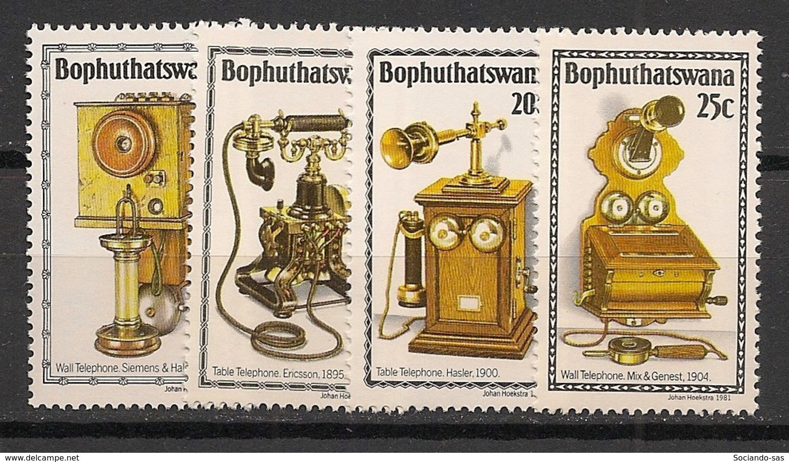 BOPHUTHATSWANA - 1981 - N°YT. 76 à 79 - Telephone - Neuf Luxe ** / MNH / Postfrisch - Bophuthatswana