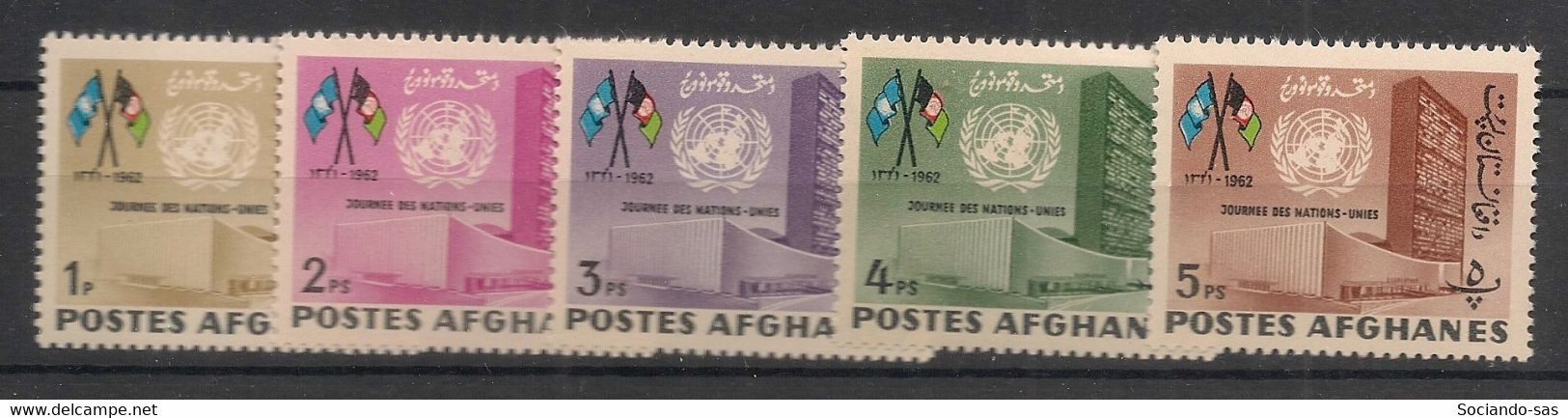 AFGHANISTAN - 1962 - N° YT. 688 à 692 - ONU / UNO - Neuf Luxe ** / MNH / Postfrisch - Afghanistan