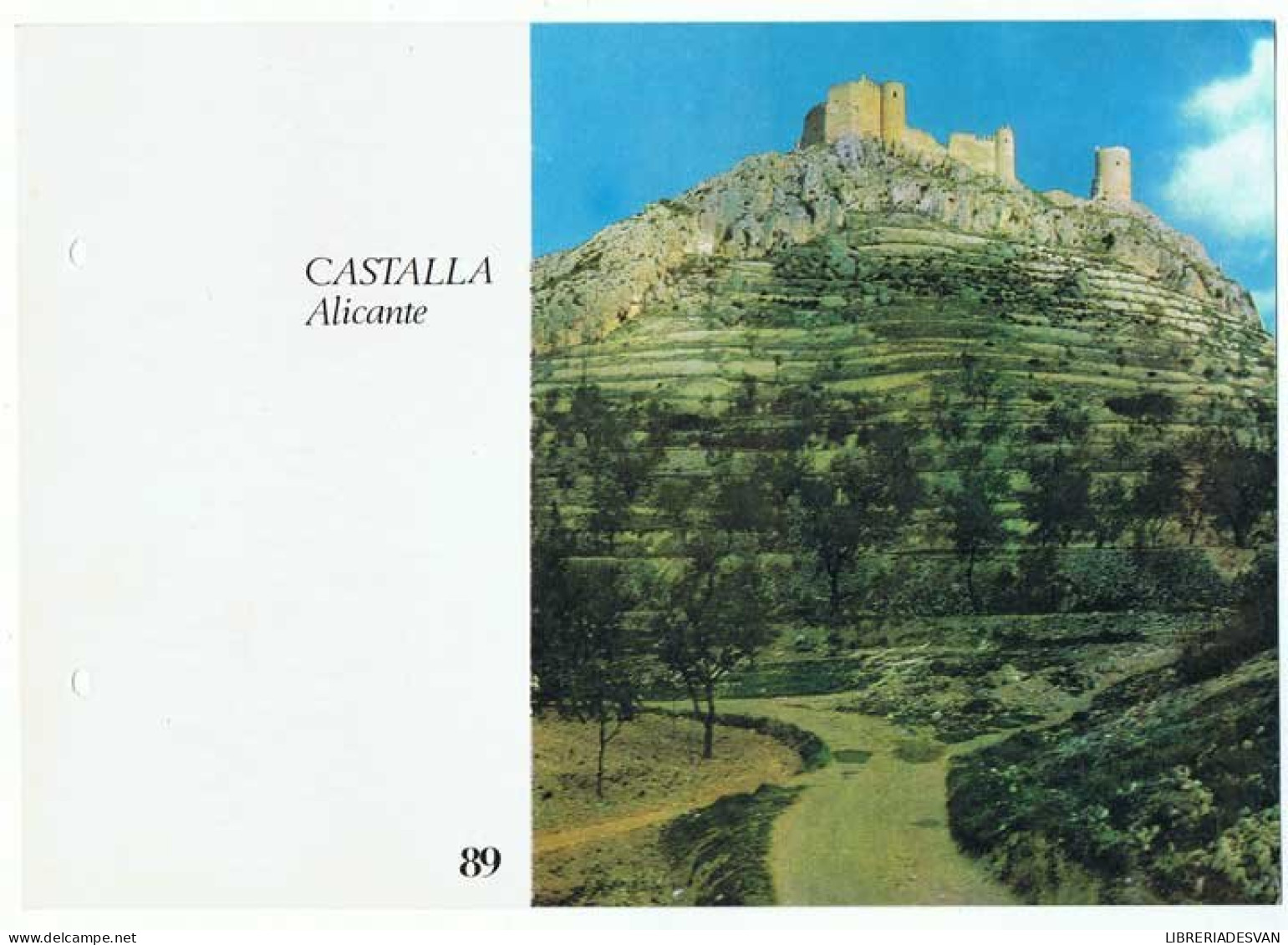 Lámina Colección Castillos De España Nº 89 Castalla, Alicante. Laboratorios Emyfar - Andere & Zonder Classificatie