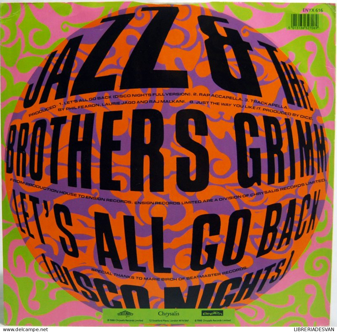 Jazz & The Brothers Grimm - Let's All Go Back (disco Nights). Maxi Single - 45 Rpm - Maxi-Single