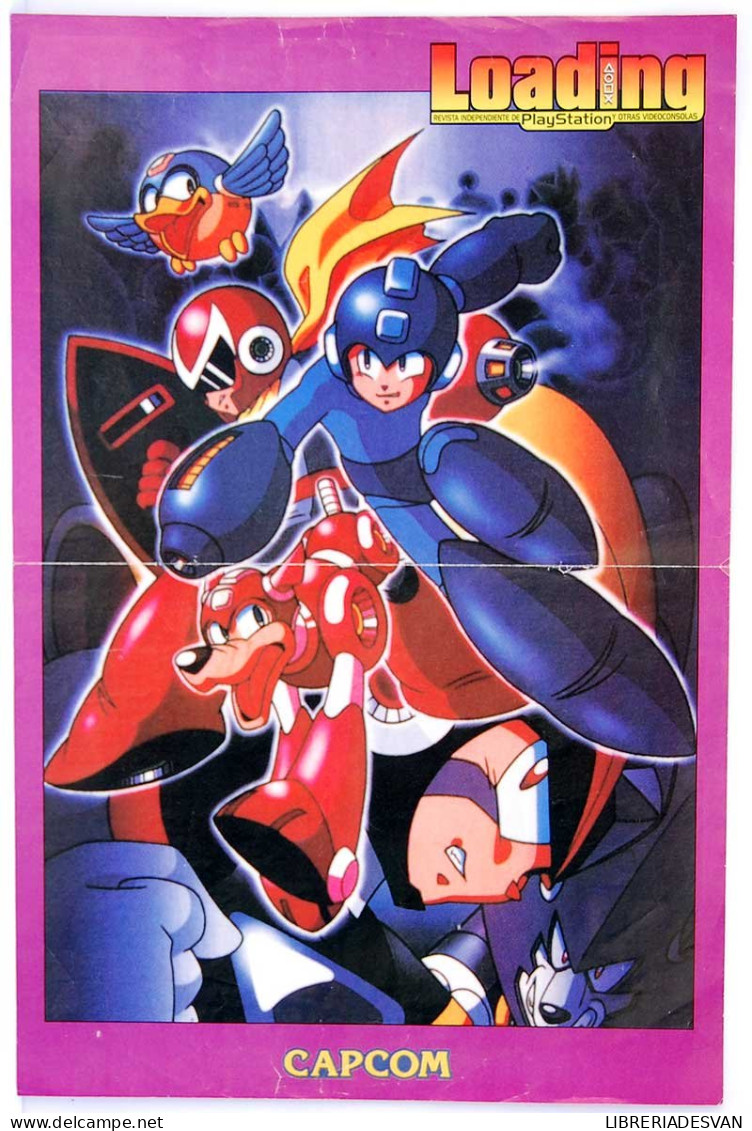 Poster Doble Megaman Y Valkyrie Profile De La Revista Loading PlayStation - Other & Unclassified