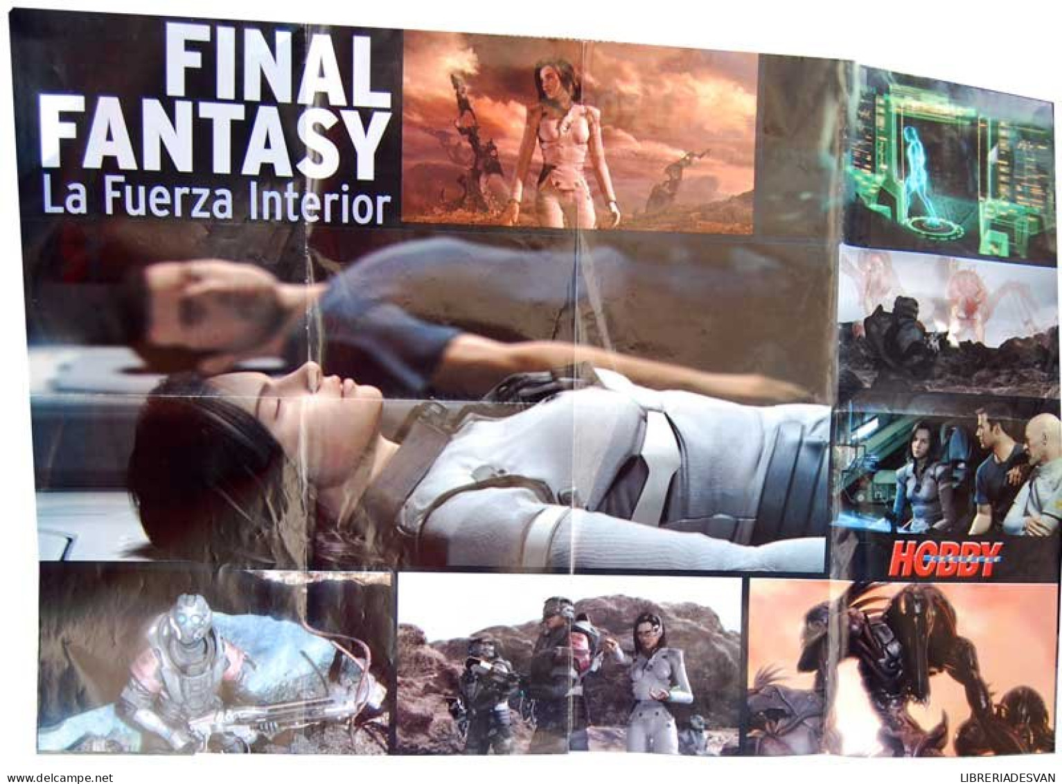 Poster Doble Final Fantasy: La Fuerza Interior. Aki Ross De Hobby Consolas - Sonstige & Ohne Zuordnung