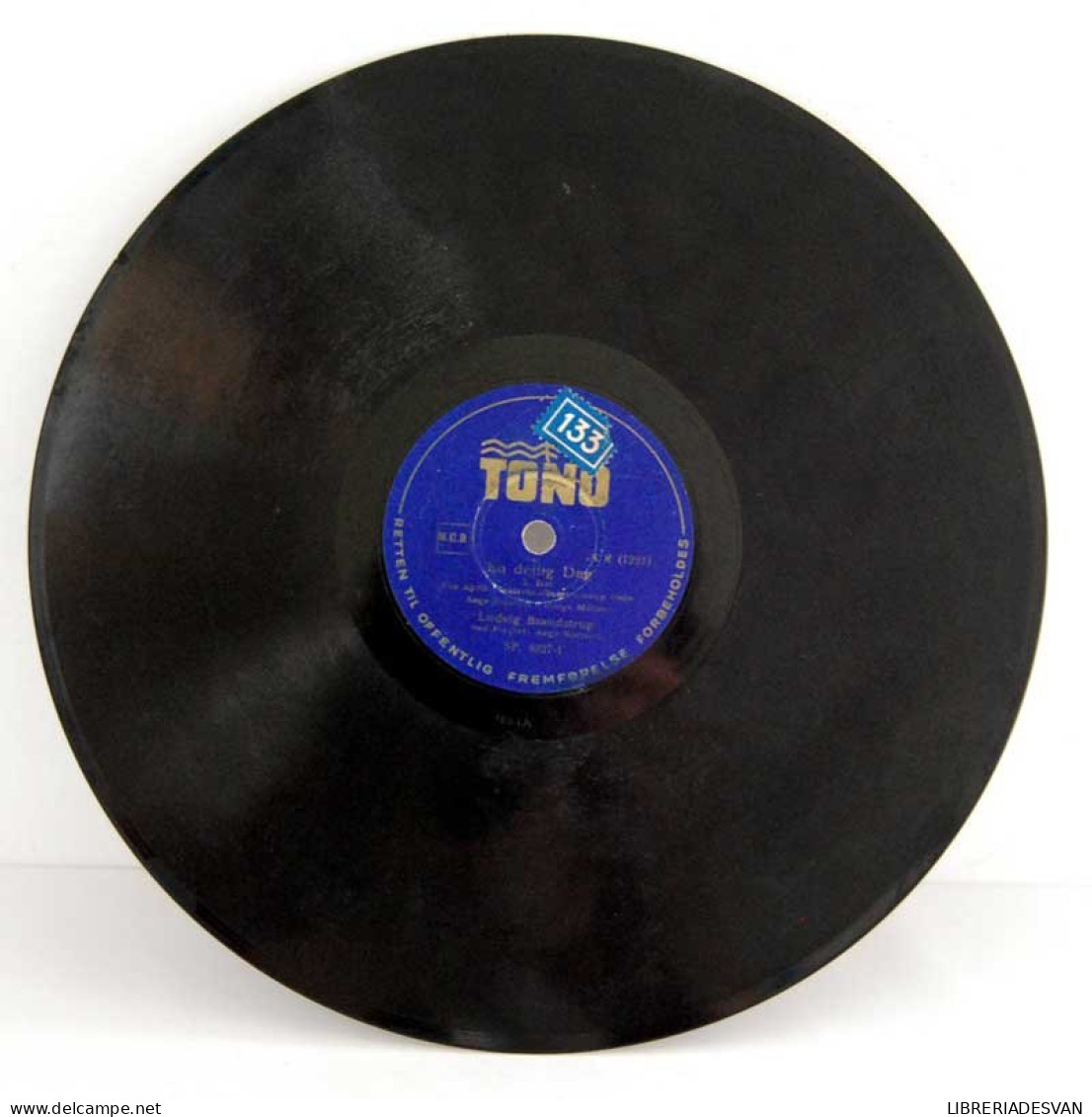 Ludvig Brandstrup - En Dejlig Dag. Disco De Pizarra - 78 Rpm - Gramophone Records