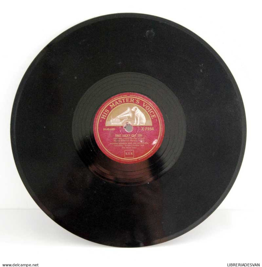 Vaughn Monroe - That Lucky Old Sun / Mule Train. Disco De Pizarra X 7256 - 78 Rpm - Schellackplatten