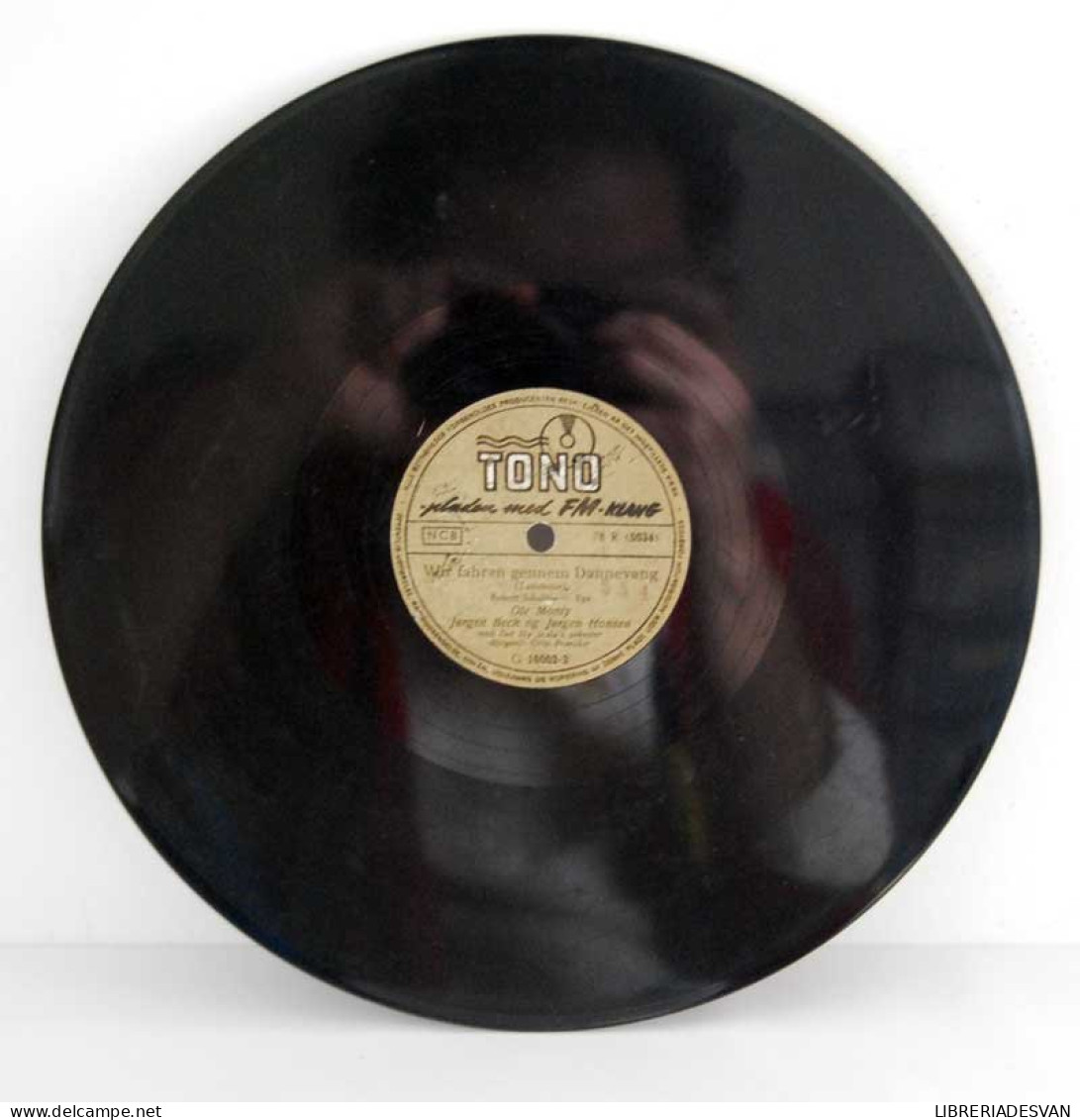 Ole Monty - En Ti'er I Timen / Wir Fahren Gennen Dannevang. Disco De Pizarra G 16002 - 78 Rpm - Gramophone Records