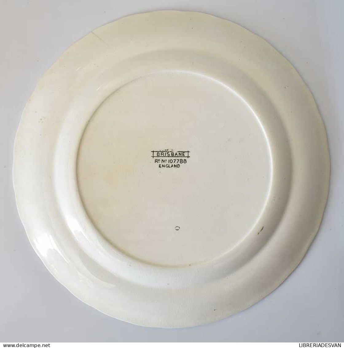 Plato De Cerámica Ingles 24 Cm. Brisbane No 107788 S.XIX - Andere & Zonder Classificatie