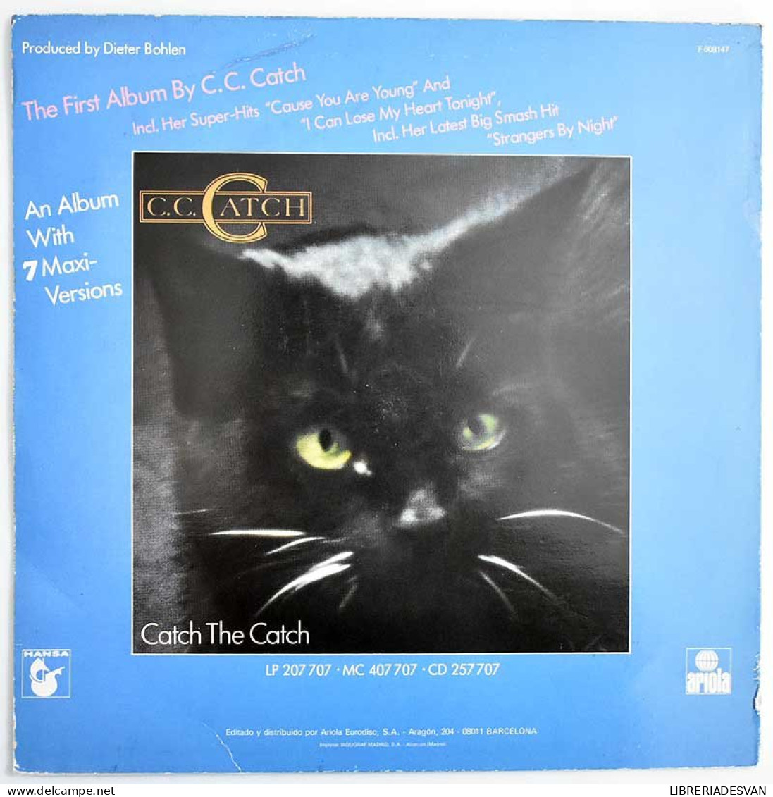 C.C. Catch - Strangers By Night. Maxi Single - 45 Rpm - Maxi-Singles