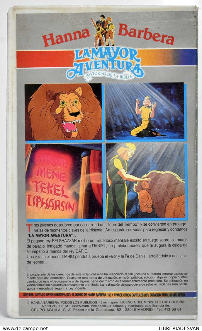 Daniel Y La Jaula De Los Leones. Hanna Barbera. La Mayor Aventura. Beta - Andere Formaten