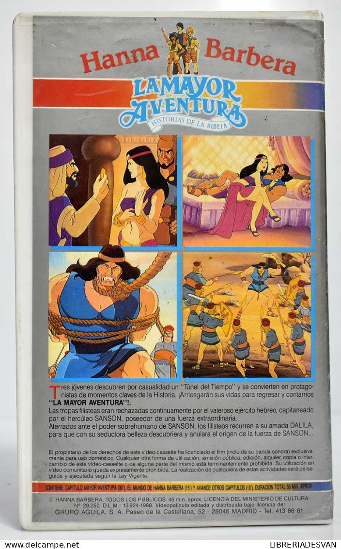 Sansón Y Dalila. Hanna Barbera. La Mayor Aventura. Beta - Otros