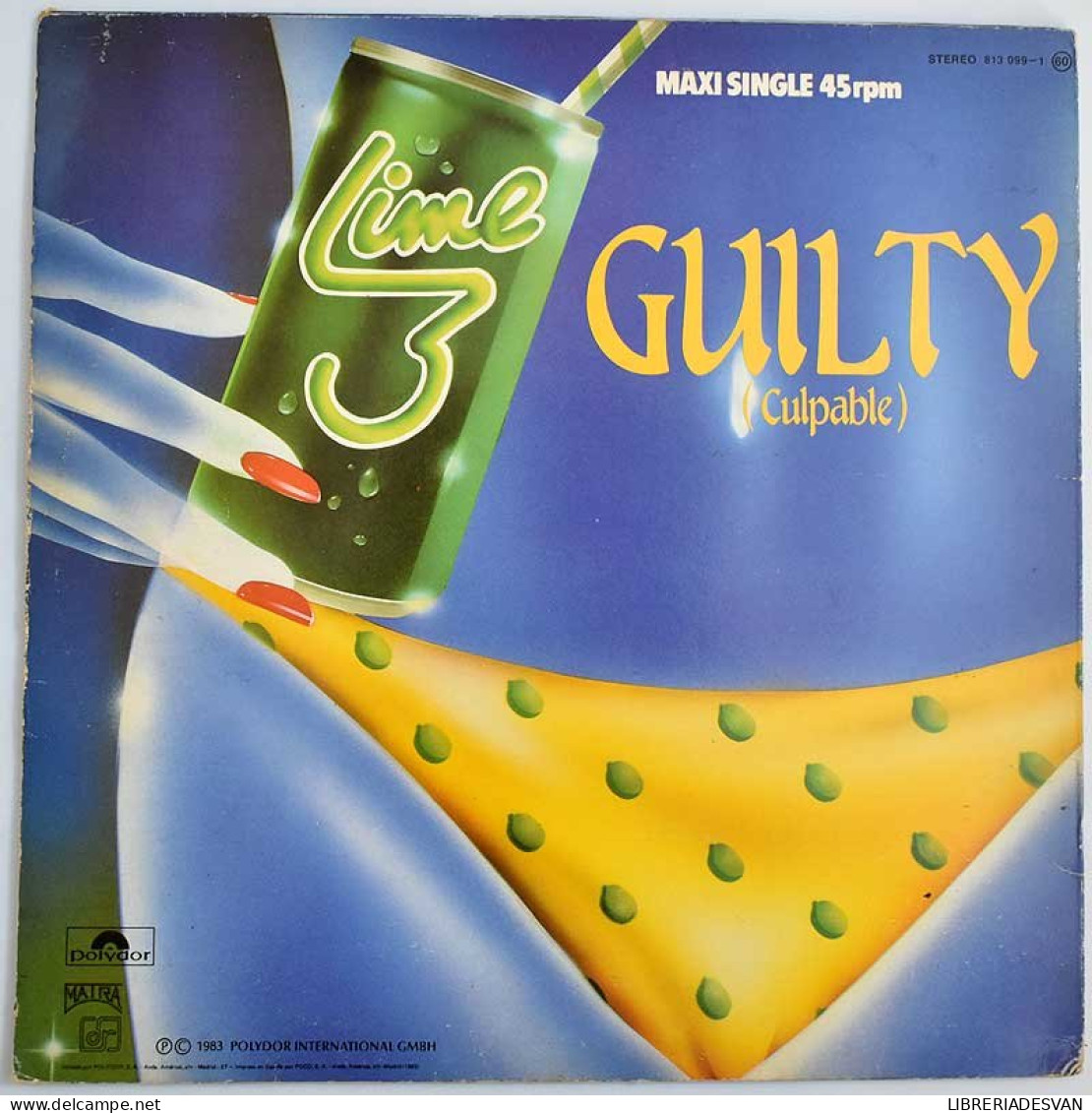 Lime - Guilty (Culpable). Maxi Single - 45 Rpm - Maxi-Singles