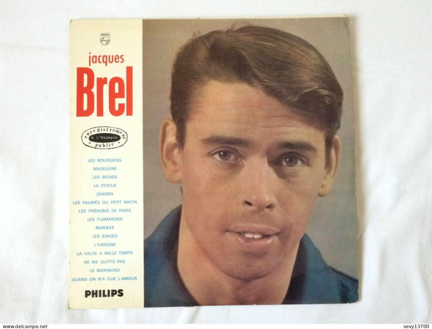 Vinyle 33 Tours Jacques Brel - Enregistrement Public À L'Olympia - Autres - Musique Française