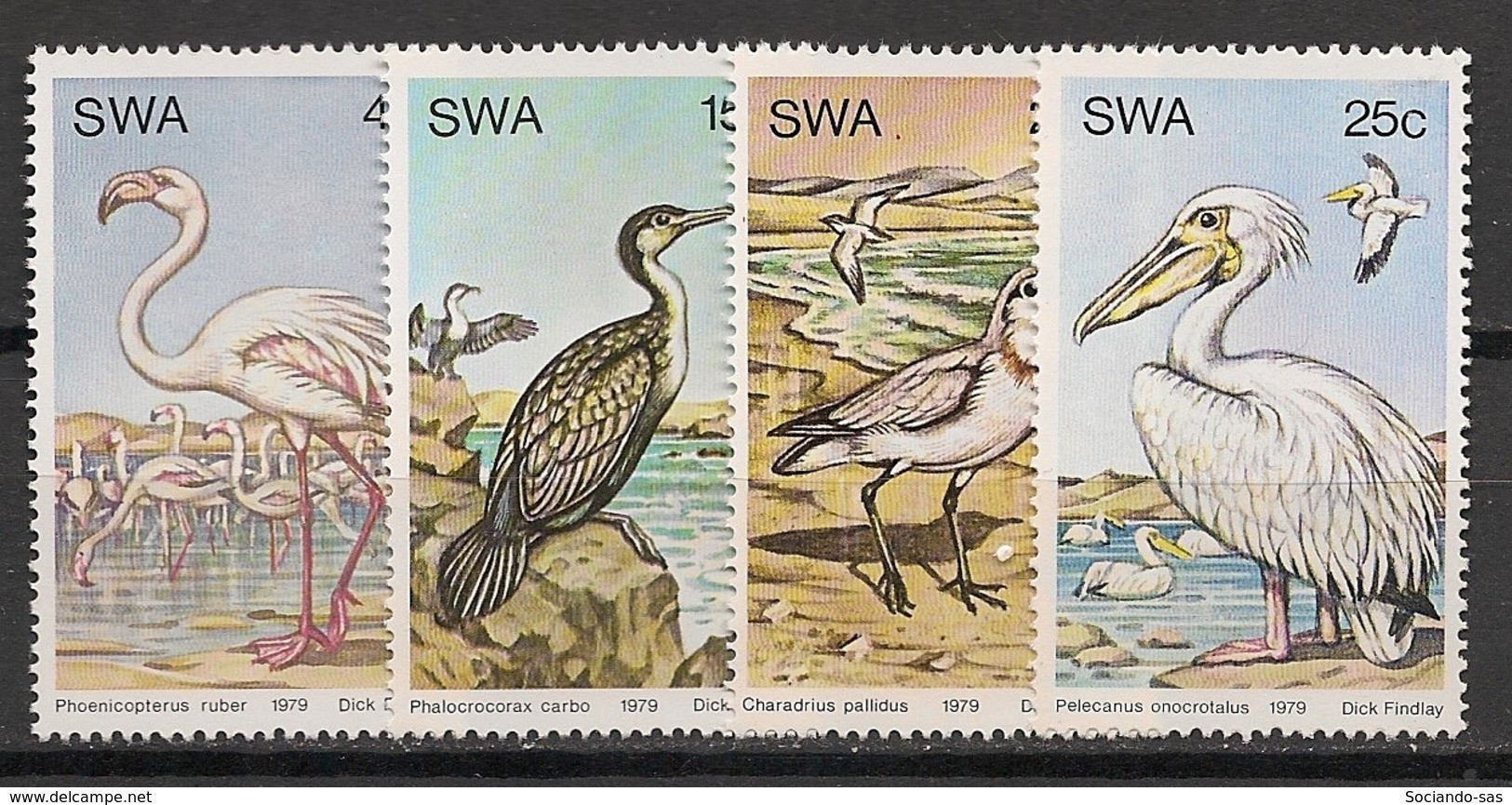 SWA / South West Africa - 1979 -  N°YT. 415 à 418 - Oiseaux / Birds - Neuf Luxe ** / MNH / Postfrisch - Namibie (1990- ...)