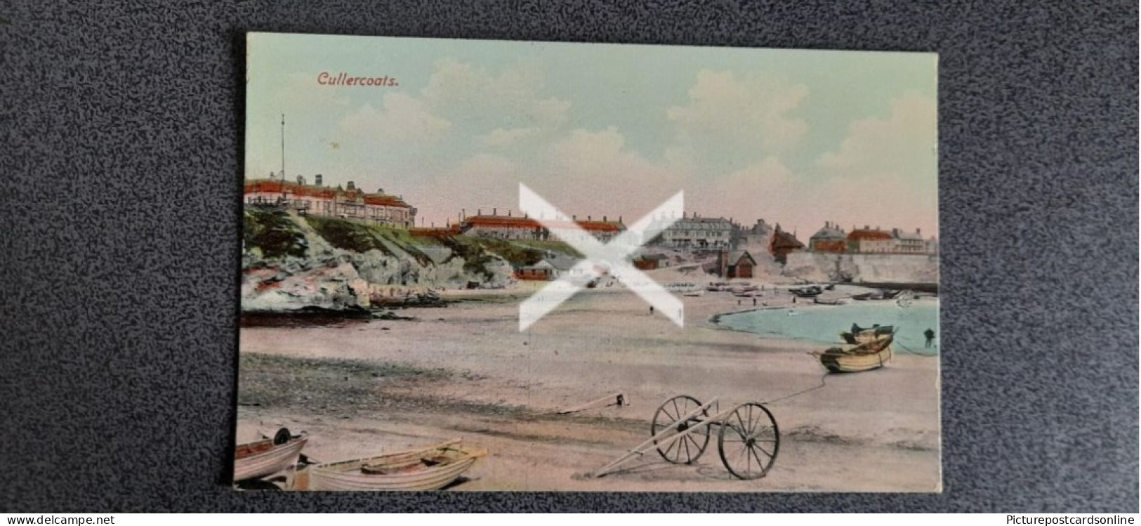 CULLERCOATS OLD COLOUR POSTCARD NORTHUMBERLAND - Sonstige & Ohne Zuordnung