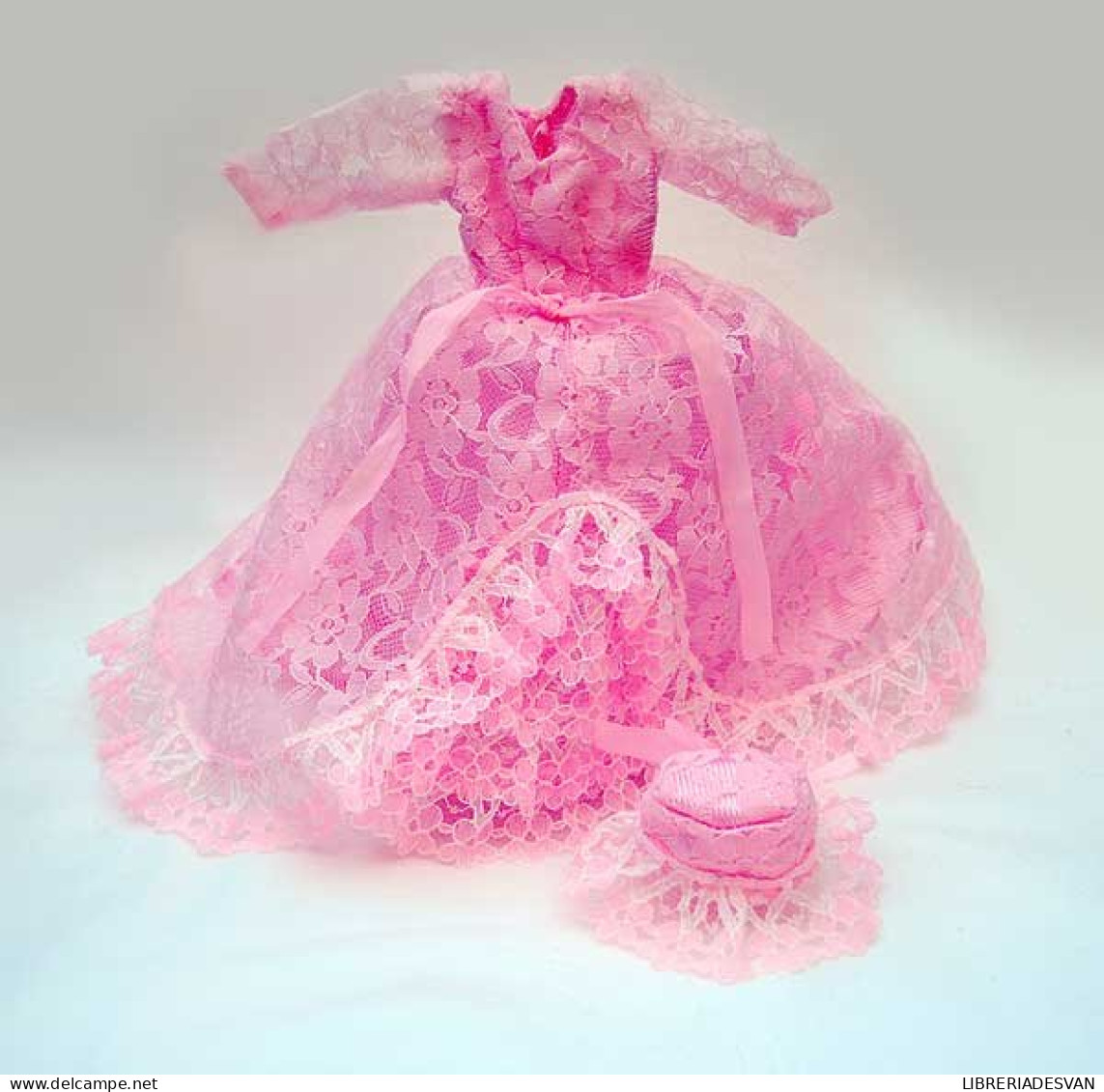 Vestido Rosa Con Pamela Para Muñeca Barbie O Similar - 45 G - Maxi-Single