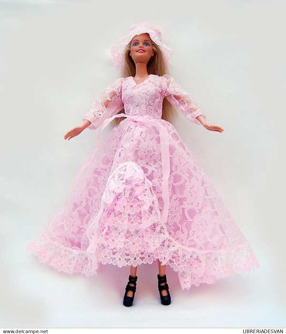 Vestido Rosa Con Pamela Para Muñeca Barbie O Similar - 45 G - Maxi-Single