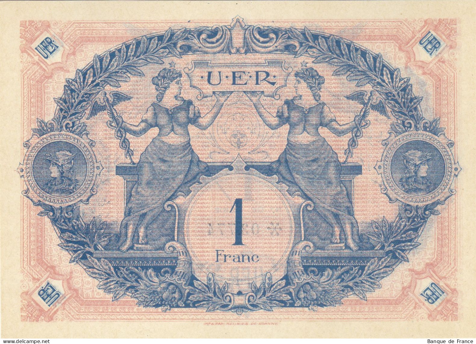 1 F Union économique Roannaise 1929 Type C NEUF - Notgeld