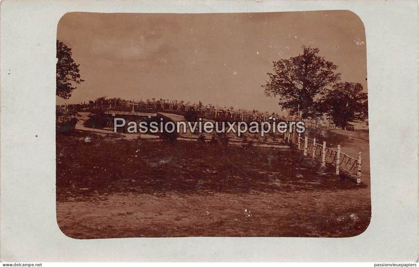 CARTE PHOTO ALLEMANDE   PAKULISCHTE  FRIEDHOF Den FÜSILIER-REGIMENT GRAF ROON (1. OSTPREUSSISCHES) NR.33 - Belarus