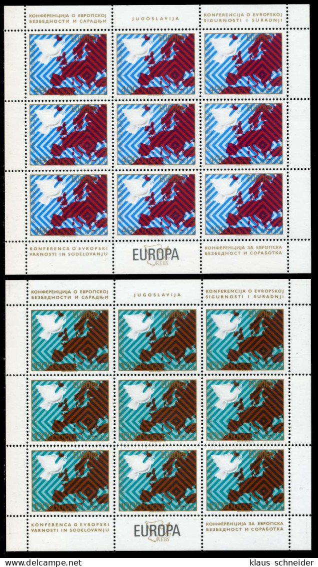 JUGOSLAWIEN Nr 1692KB-1693KB Postfrisch S043A7A - Blocks & Sheetlets
