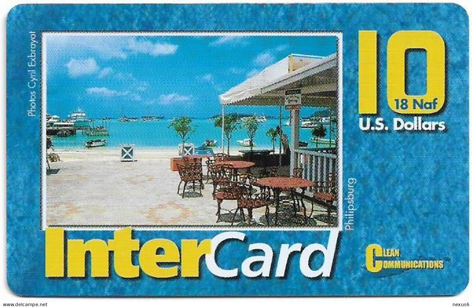 St. Maarten (Antilles Netherlands) - InterCard - Philipsburg L'Embarcadère, Remote Mem. 10$, 10.000ex, Used - Antillen (Niederländische)