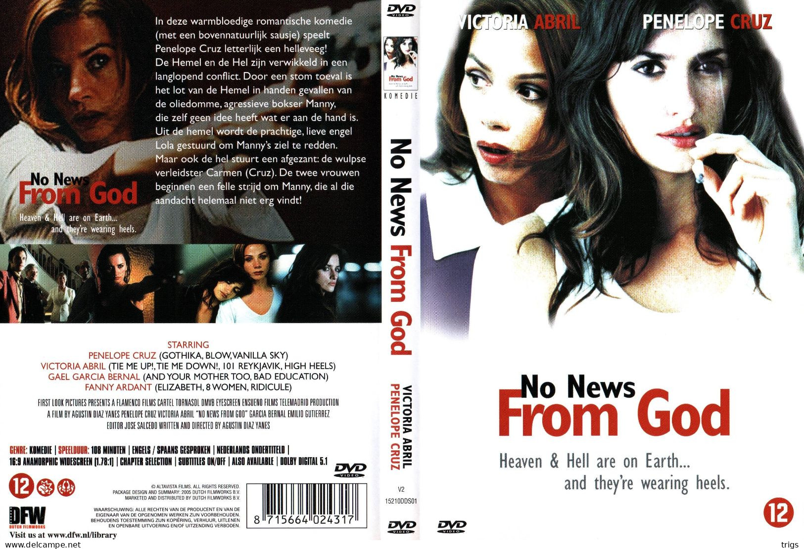 DVD - No News From God - Commedia