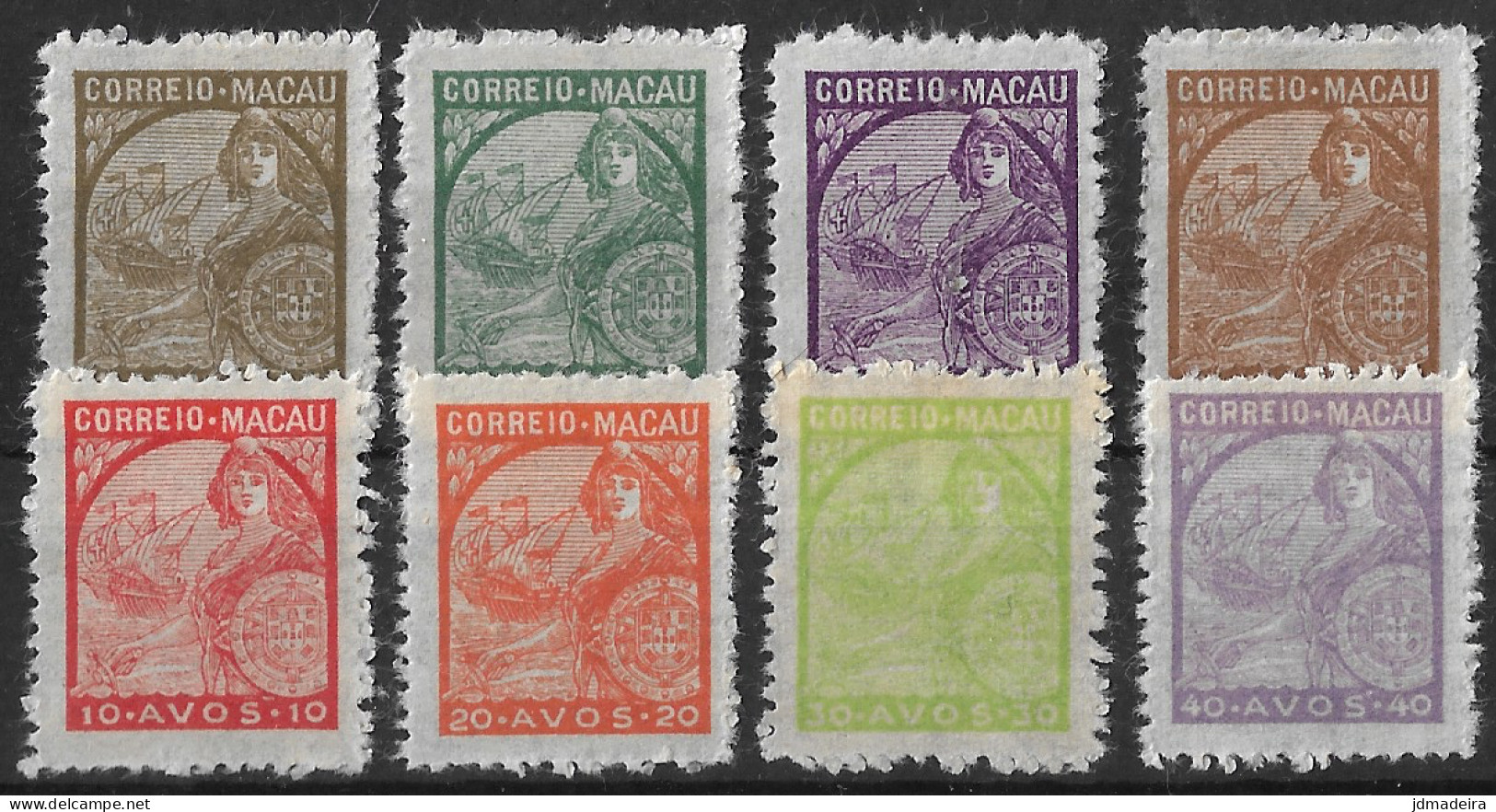 Macau Macao – 1942 Padrões Type Mint Set - Neufs