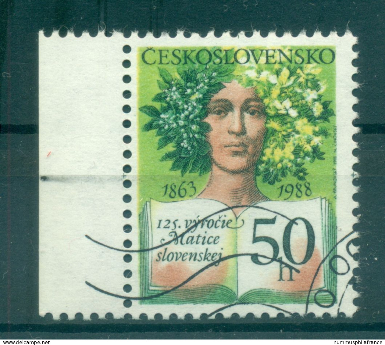 Tchécoslovaquie 1988 - Y & T N. 2766 - "Matice Slovenska" (Michel N. 2956) - Usados