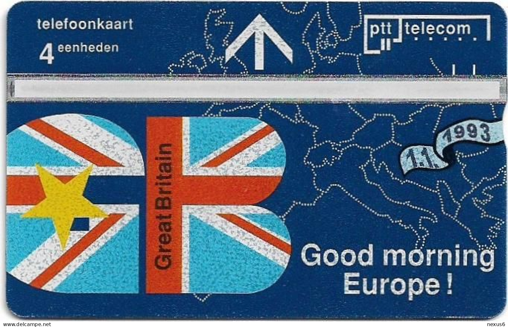 Netherlands - KPN - L&G - R040-11 - Great Britain, Good Morning Europe! - 303L - 03.1993, 4Units, 10.000ex, Mint - Privé