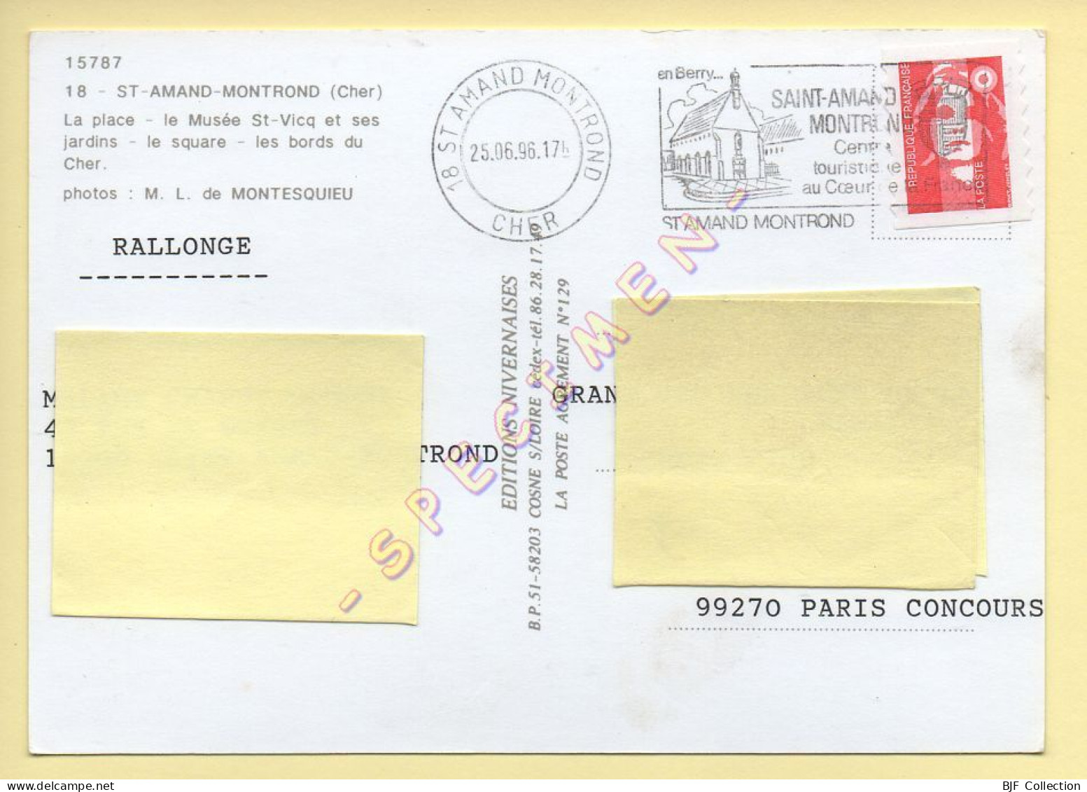 18. SAINT-AMAND-MONTROND – Multivues – Blason (voir Scan Recto/verso) - Saint-Amand-Montrond