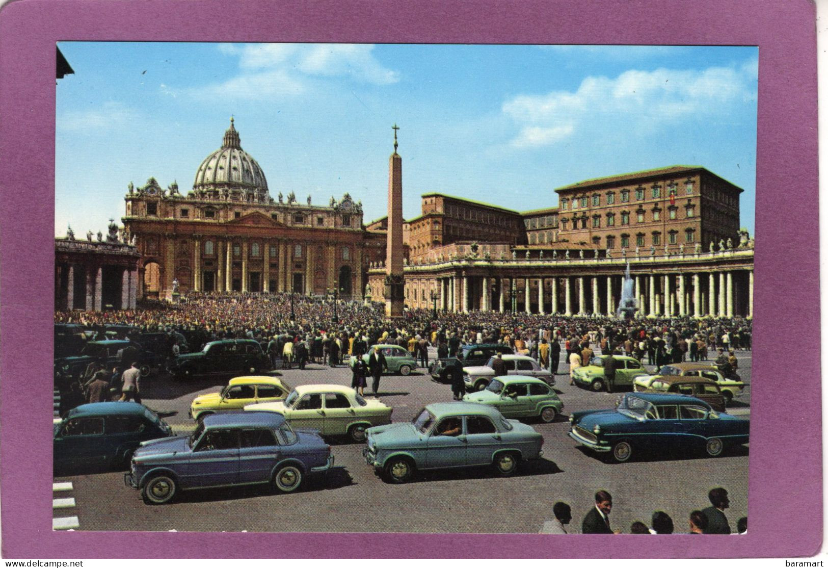 ROMA  Piazza S. Pietro Auto Fiat 500 1100 - Piazze