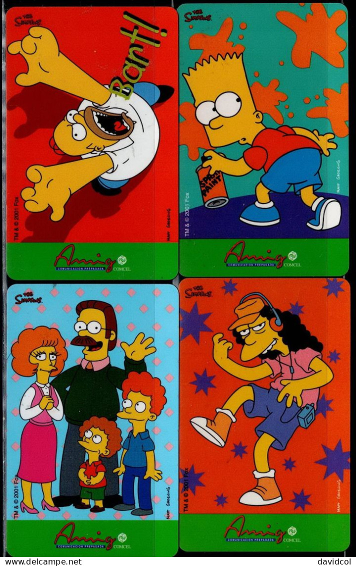 TT133-COLOMBIA PREPAID CARDS - 2002 - USED - AMIGO - THE SIMPSONS (#2) - Colombia