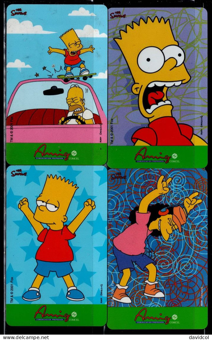 TT135-COLOMBIA PREPAID CARDS - 2002 - USED - AMIGO - THE SIMPSONS (#4) - Colombie