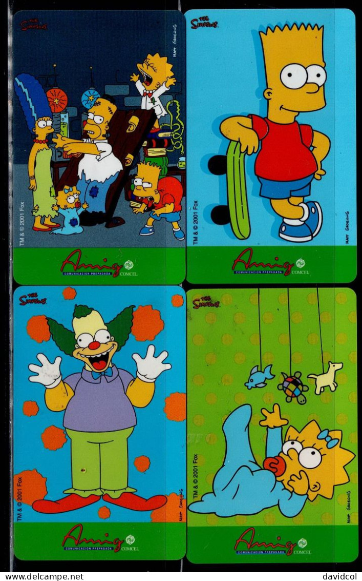TT136-COLOMBIA PREPAID CARDS - 2002 - USED - AMIGO - THE SIMPSONS (#5) - Colombia