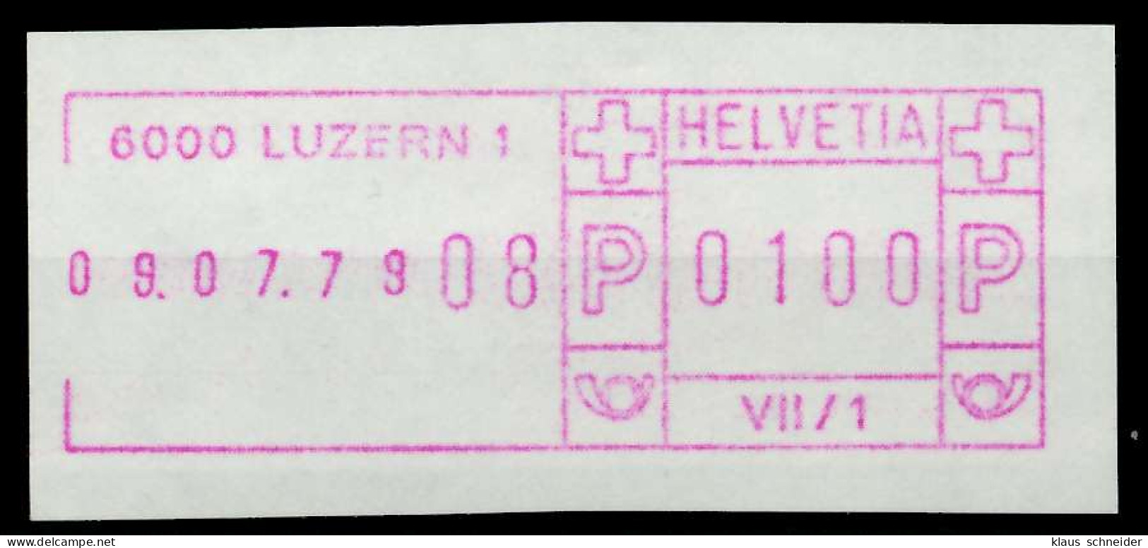 SCHWEIZ SCHALTERFREISTEMPEL Nr SFS1979 LUZERN Ungebraucht X7E64FE - Automatic Stamps