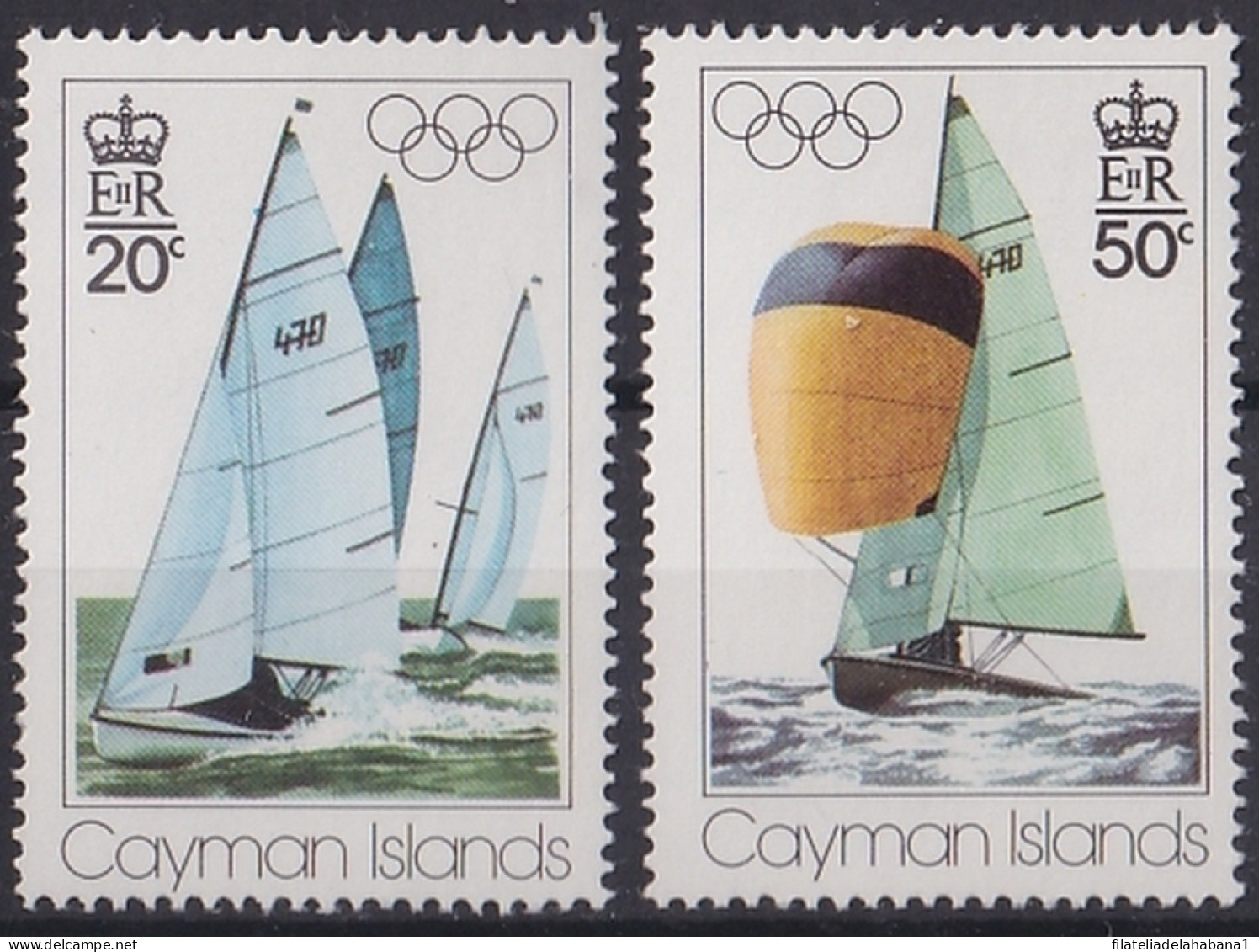 F-EX47612 CAYMAN MNH 1976 OLYMPIC GAMES SHIP SURF REGATTA FISHING BOAT RAYLLY.  - Estate 1976: Montreal