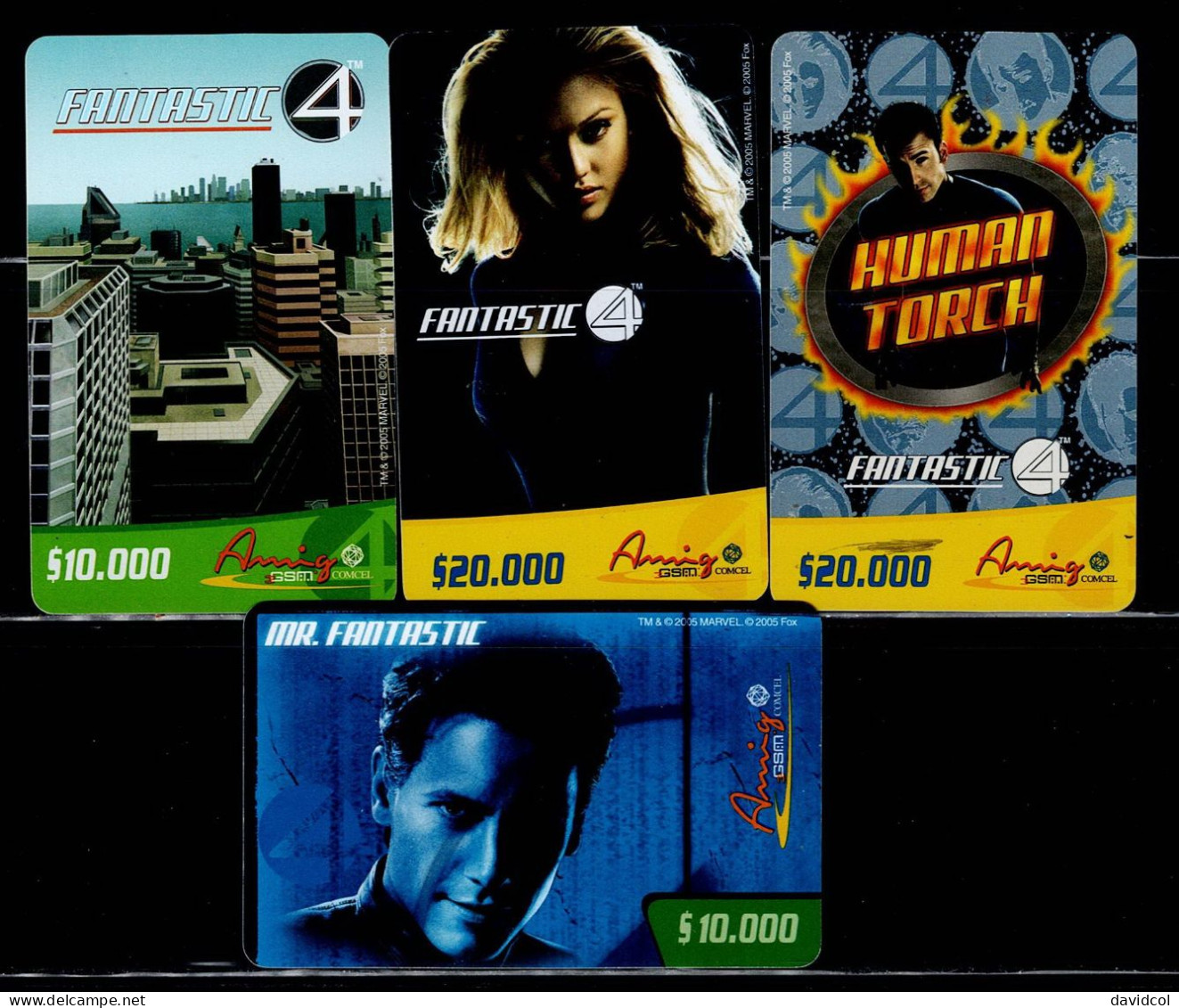 TT142-COLOMBIA PREPAID CARDS - 2006 - USED - AMIGO - FANTASTIC 4 - (#4) - Colombia