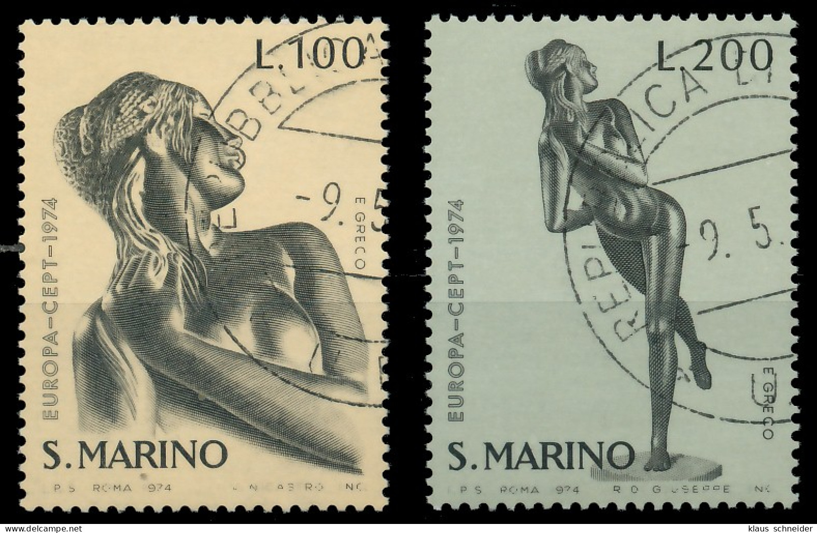 SAN MARINO 1974 Nr 1067-1068 Gestempelt X04510E - Used Stamps