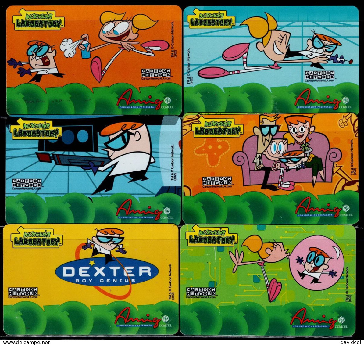 TT143-COLOMBIA PREPAID CARDS - 2004 - USED - AMIGO - DEXTER'S LABORATORY - (#1) - Colombie