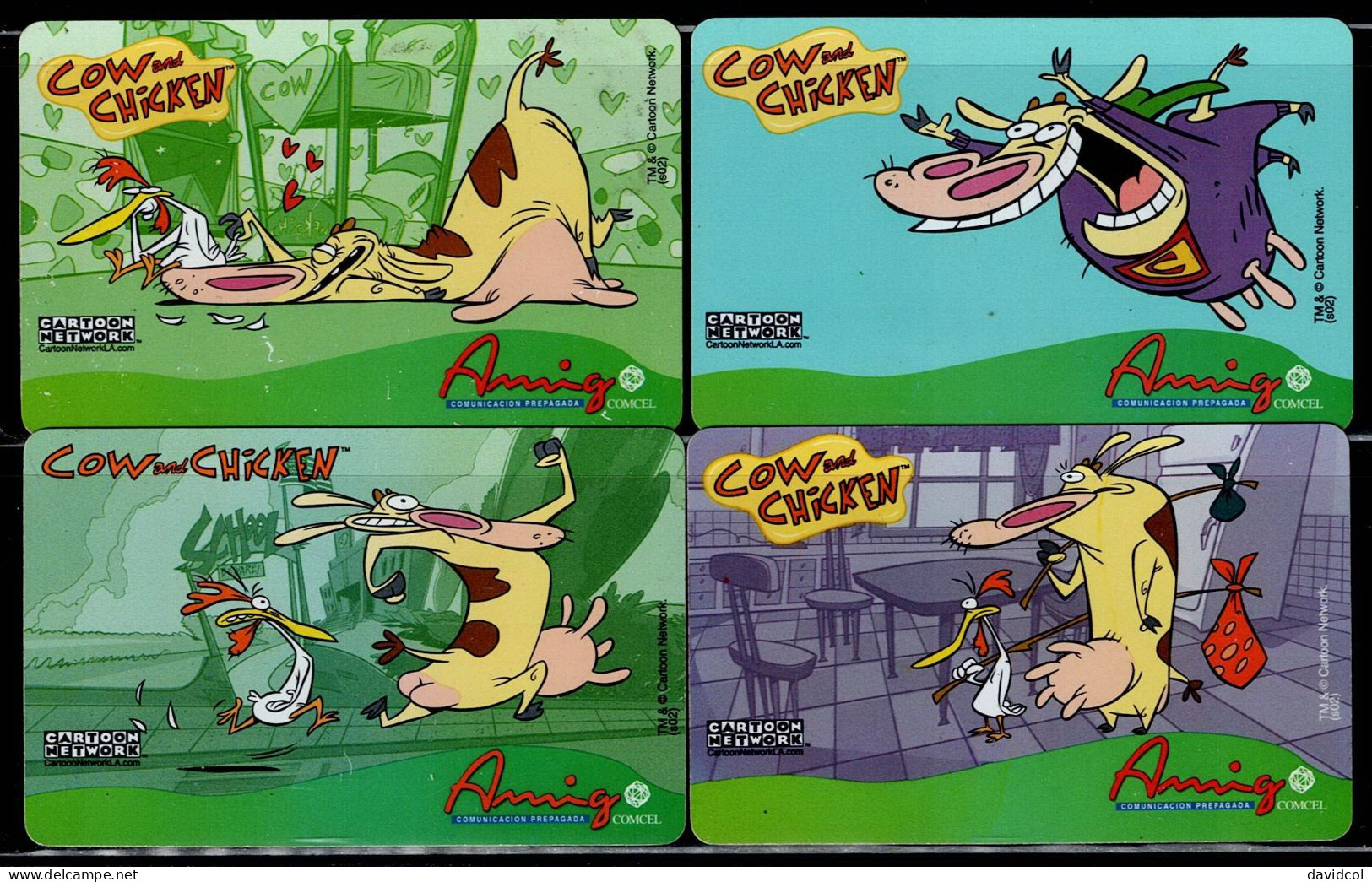 TT152-COLOMBIA PREPAID CARDS - 2004 - USED - AMIGO - COW AND CHICKEN - (#3) - Kolumbien
