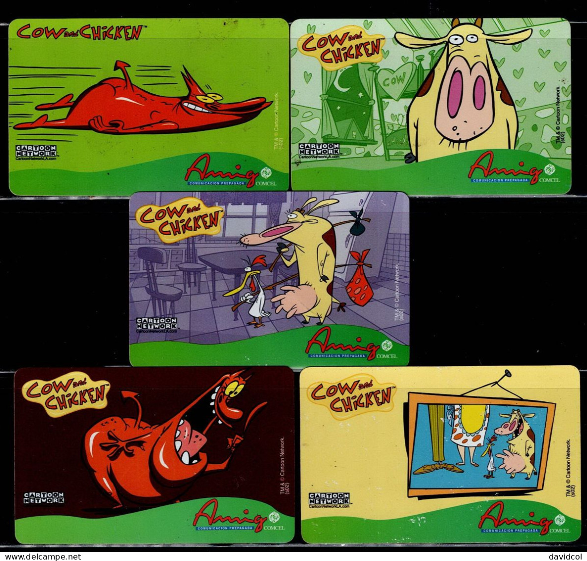 TT153-COLOMBIA PREPAID CARDS - 2004 - USED - AMIGO - COW AND CHICKEN - (#4) - Kolumbien
