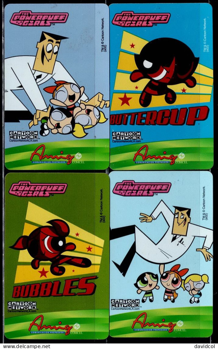 TT156-COLOMBIA PREPAID CARDS - 2004 - USED - AMIGO - THE POWERPUFF GIRLS - (#3) - Colombie