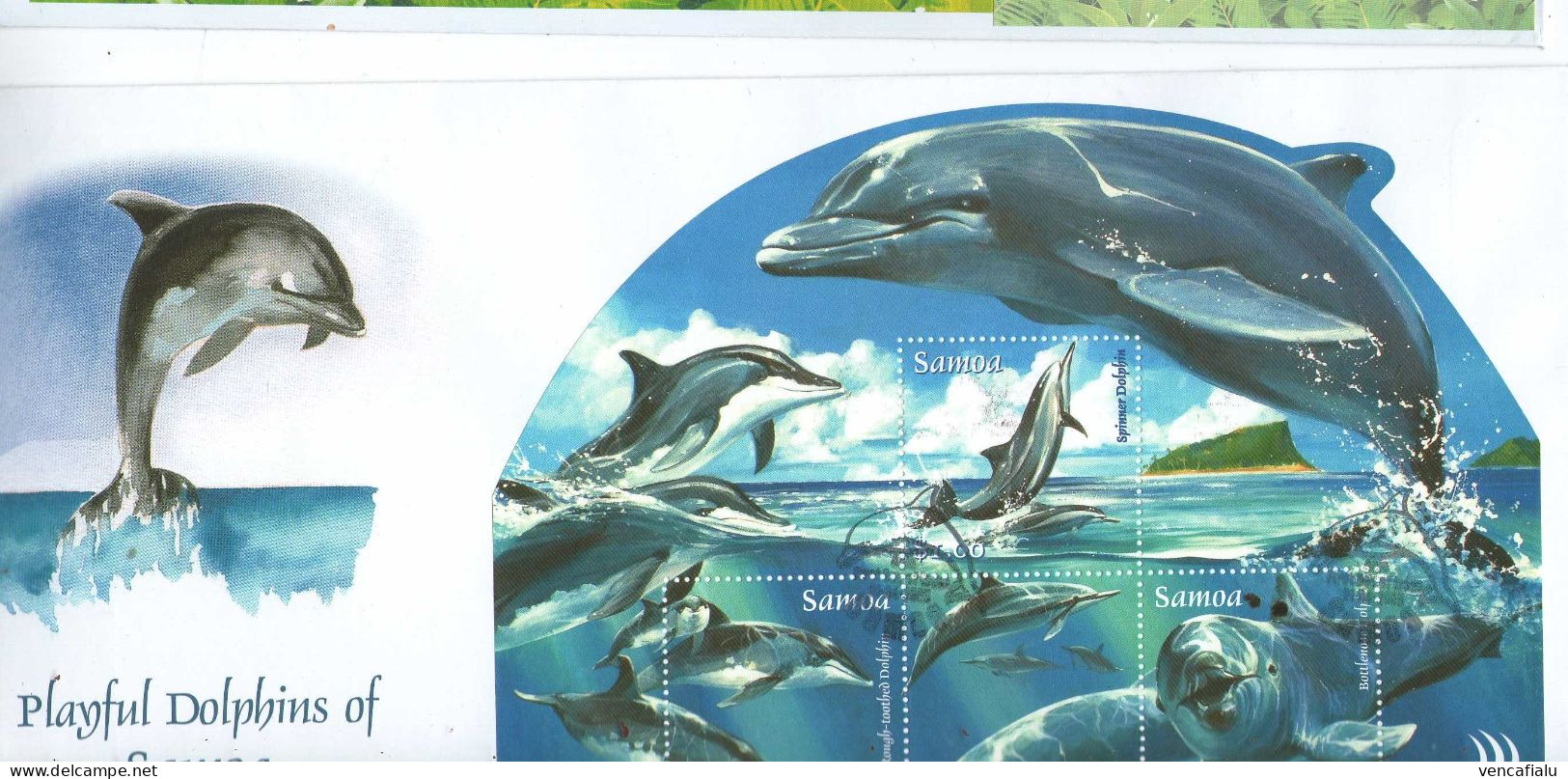 Samoa 2005 - Long FDC With S/S - Dauphins