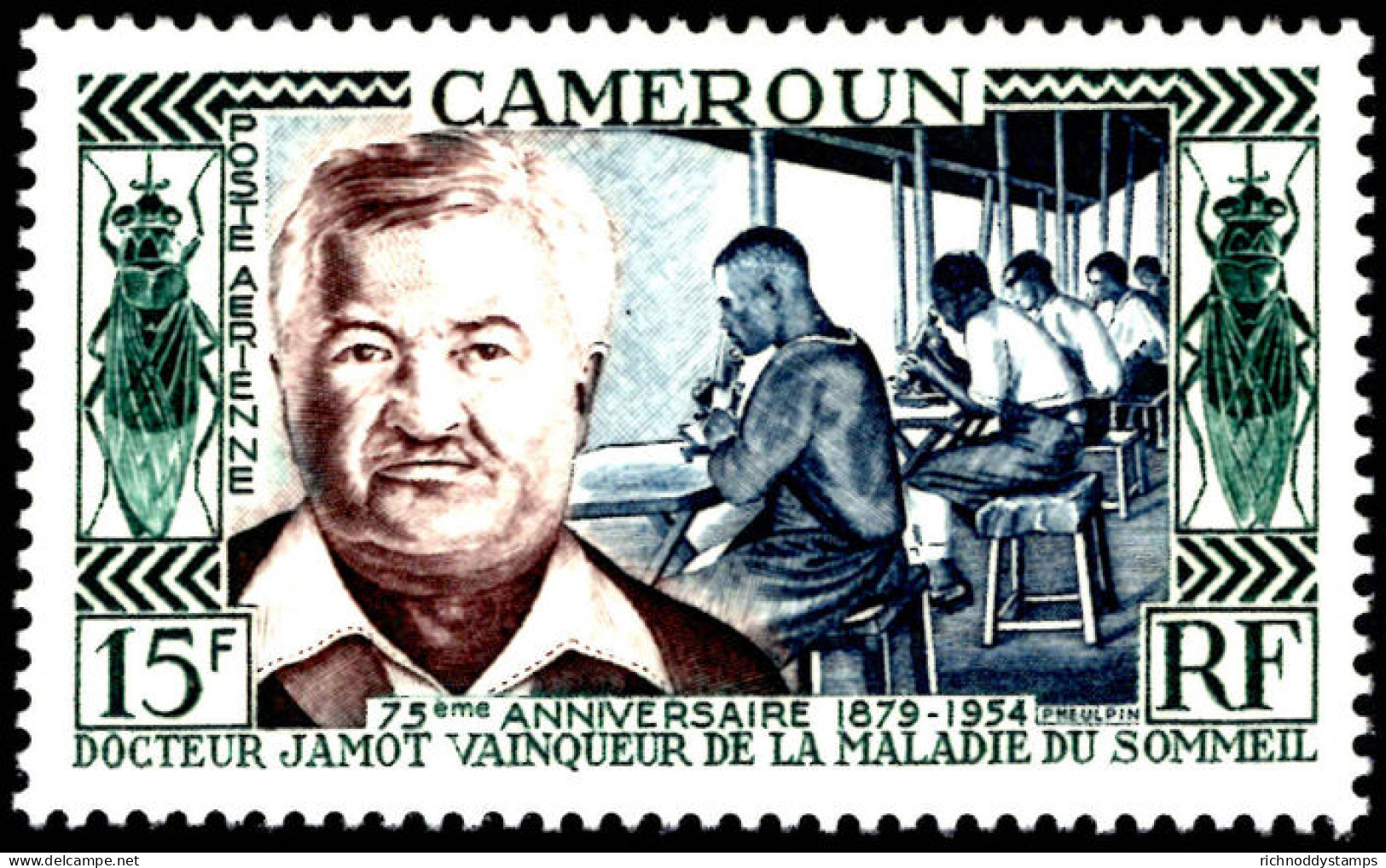 Cameroon 1954 75th Birthday Of Dr Jamot Lightly Mounted Mint. - Neufs