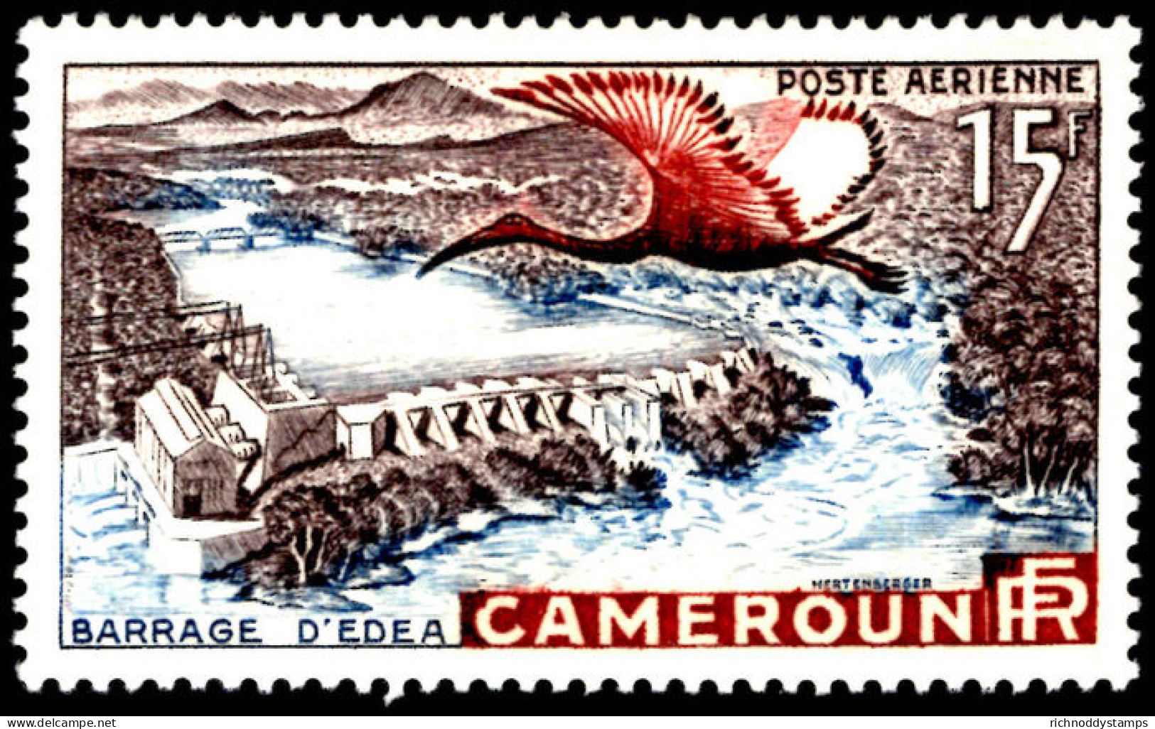 Cameroon 1953 Opening Of Edea Barrage Lightly Mounted Mint. - Neufs