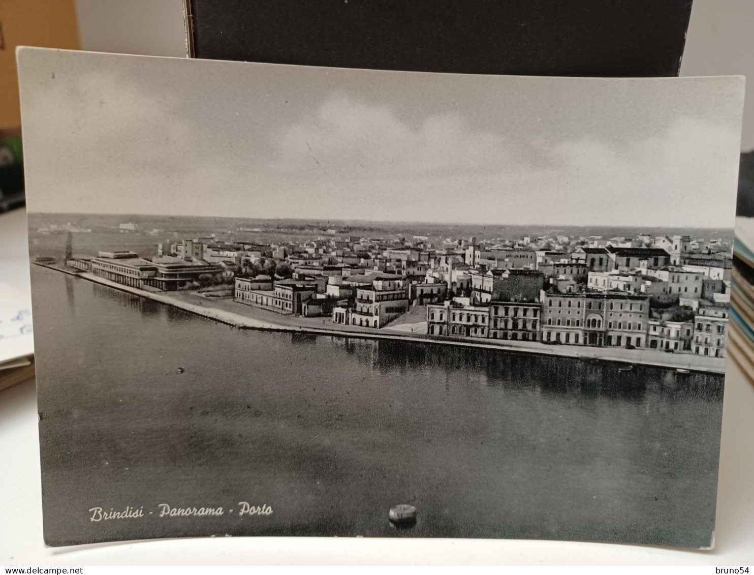 Cartolina Brindisi Panorama, Porto, 1953 - Brindisi