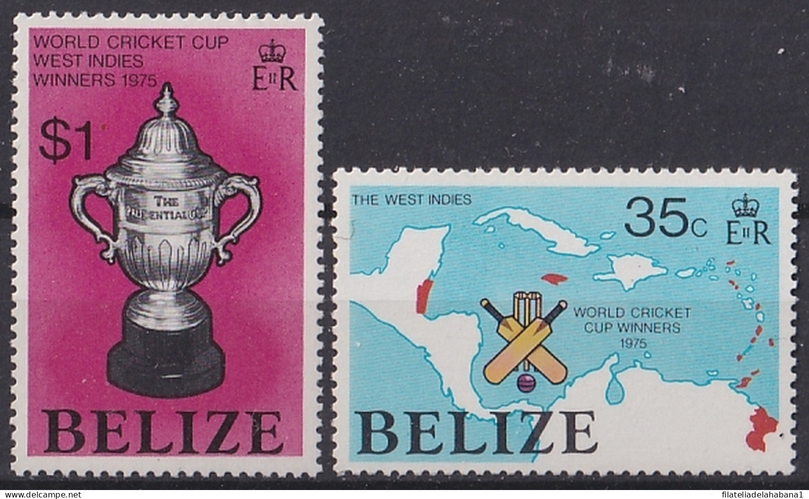 F-EX47614 BELIZE MNH 1976 WORLD CRICKET CUP WINNER.  - Cricket